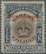 * Malaiische Staaten - Straits Settlements: 1906-07 10c. Brown & Slate, Variety "No Stop After CENTS", - Straits Settlements