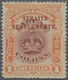 * Malaiische Staaten - Straits Settlements: 1906-07 $1 Claret & Orange, PERFORATED 15, Mounted Mint, B - Straits Settlements