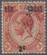 O Malaiische Staaten - Straits Settlements: 1917 Red Cross 3c.+ 2c. Scarlet, Variety "No Stop", Used A - Straits Settlements