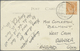 Br Malaiische Staaten - Straits Settlements: 1930, 4 C Orange KGV Single Franking On Realphoto Ppc "Tow - Straits Settlements