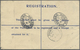 GA Malaiische Staaten - Straits Settlements: 1926, 10 C Blue KGV Registered Postal Stationery Envelope, - Straits Settlements