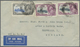 Br Malaiische Staaten - Straits Settlements: 1935 Silver Jubilee: Two Airmail Covers From Penang To Eng - Straits Settlements