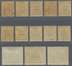 * Malaiischer Staatenbund: 1900 F.M.S. Optd. Set Of 13 Up To $5, Mounted Mint, Few Stamps Lightly Tone - Federated Malay States