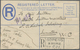 GA Malaiischer Staatenbund: 1908, Registration Envelope 10 C. Uprated 4 C. (2) Tied "GOPENG 2 DE 1908" - Federated Malay States