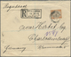 Br Malaiischer Staatenbund: 1911, 50 C Grey/orange Tiger, Exact Rate Single Franking On Registered Cove - Federated Malay States