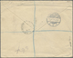 Br Malaiischer Staatenbund: 1911, 50 C Grey/orange Tiger, Exact Rate Single Franking On Registered Cove - Federated Malay States