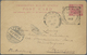 GA Malaiischer Staatenbund: 1907, 3 C Carmine Tiger Psc With Sqared Circle Dater TELOK ANSON, 17 JU 190 - Federated Malay States