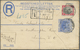 GA Malaiischer Staatenbund: 1912. Registered Envelope 10c Blue Upgraded With SG 36, 4c Black And Scarle - Federated Malay States