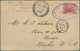 GA Malaiischer Staatenbund: 1912, 3 C Carmine Tiger Psc With Triple Oval Handstamp POST OFFICE / TANJON - Federated Malay States