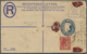 Delcampe - GA Malaiischer Staatenbund: 1923/1931: Three Different Postal Stationery Registered Envelopes Used Upra - Federated Malay States