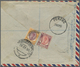 Br Malaiischer Staatenbund: 1952/1955, Four Letters (some Faults), Two From Kedah And Two From Selangor - Federated Malay States