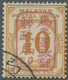 O Malaiischer Staatenbund - Portomarken: Japanese Occupation, Postage Dues, 1942, 10 C. Yellow Orange - Federated Malay States