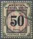 O Malaiischer Staatenbund - Portomarken: Japanese Occupation, Postage Dues, 1942, 50 C. Black With Red - Federated Malay States