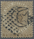 O Malaiische Staaten - Johor: 1876 QV 2c. Brown Overprinted "Star & Crescent" In Black, Used And Cance - Johore