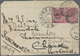 Brfst/Br Malaiische Staaten - Johor: 1891-94 Johore Local Rate 2c.: Front Of Cover 1891 To England (and Redir - Johore