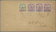 Br Malaiische Staaten - Johor: 1894, Sultan Abu Bakar Complete Surcharges Set Of Four Used On Local Cov - Johore