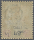 O Malaiische Staaten - Johor: 1903 10c. On 4c. Green & Carmine With "Original Value Uncancelled" And " - Johore