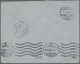 Br Malaiische Staaten - Kedah: 1937, 2 C Dull Green And 40 C Black/purple, Mixed Franking On Airmail Co - Kedah