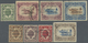 O Malaiische Staaten - Kedah: 1922, Malaya-Borneo Exhibition Complete Set Of Eight With Opt. In Type I - Kedah