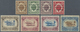 * Malaiische Staaten - Kedah: 1922, Malaya-Borneo Exhibition Complete Set Of Eight With Opt. In Type I - Kedah