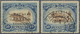 O Malaiische Staaten - Kedah: 1922, Malaya-Borneo Exhibition Two 50c. Stamps With Opt. In Type I ('Bor - Kedah