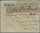 /Brfst Malaiische Staaten - Kedah: 1936, Sungei Patani Foreign Air Mail : 1 C., 2 C. (strip-4), 4 C. (strip - Kedah