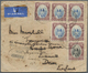 Malaiische Staaten - Kedah: 1939/41, Two Air Mail Covers To England: 50 C. (4) Tied "FIELD POST OFFI - Kedah