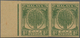 (*) Malaiische Staaten - Kedah: 1950 (ca.), Sheaf Of Rice 8c. Dark Green Imperforate PLATE PROOF Pair Fr - Kedah