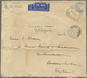 Br Malaiische Staaten - Kelantan: 1935, 50 C Black And Orange, Correct Rate Single Franking On Airmail - Kelantan