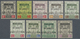 * Malaiische Staaten - Kelantan: 1922 'Malaya-Borneo Exhibition' Complete Set Of Nine, Mint Lightly Hi - Kelantan