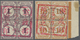 /O Malaiische Staaten - Malakka: 1942 Japanese Occupation: Two Blocks Of Four Of Malayan Postal Union P - Malacca