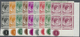 ** Malaiische Staaten - Malakka: 1949/1952, KGVI Definitives Complete Set Of 20 In Blocks Of Four From - Malacca