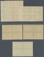 ** Malaiische Staaten - Malakka: 1957, QEII Pictorial Definitives Complete Set Of 11 In Blocks Of Four, - Malacca