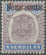 * Malaiische Staaten - Negri Sembilan: 1898-1900 4c. On 8c. Dull Purple & Ultramarine, DOUBLE SURCHARG - Negri Sembilan