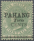 * Malaiische Staaten - Pahang: 1891, Straits Settlements QV 24c. Green With Black Opt. 'PAHANG / Two / - Pahang