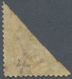 O Malaiische Staaten - Pahang: 1897, Tiger 5c. Blue BISECTED Diagonally (lower Half) With Red Ms. Surc - Pahang