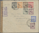 Malaiische Staaten - Pahang: 1940, Pahang 5-colour Resp. Negri Sembilan 7-colour Frankings On Two Ce - Pahang