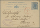 GA Malaiische Staaten - Penang: 1880 (26 Nov.): Postal Stationery Card 3c. Blue Of Straits Settlement U - Penang