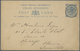 GA Malaiische Staaten - Penang: 1891: Postal Staionery Card 3c. Blue Of Straits Settlements Used From P - Penang