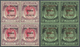 **/ Malaiische Staaten - Penang: Japanese Occupation, 1942, "Dai Nippon 2602 Penang", 1 C.-50 C. In Bloc - Penang