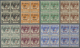 **/ Malaiische Staaten - Penang: Japanese Occupation, 1942, "Dai Nippon 2602 Penang", 1 C.-50 C. In Bloc - Penang