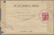 Br Malaiische Staaten - Penang: Japanese Occupation, Penang, 1942, Red "DAI NIPPON 2602 PENANG" On KGVI - Penang