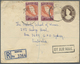 GA Malaysia: 1957/1960: Two Postal Staionery Envelopes Used To AUSTRALIA, With 1) 10c. Envelope Uprated - Maleisië (1964-...)