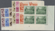 ** Nordborneo: 1954/1957, QEII Pictorial Definitives Complete Set Of 15 In Blocks Of Four From Lower Ri - Noord Borneo (...-1963)