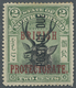 * Nordborneo - Portomarken: 1902-12 2c. Black & Green, Overprinted Vertically, Mounted Mint With Large - Noord Borneo (...-1963)