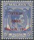 ** Malaiische Staaten - Penang: Japanese Occupation, 1942, "Dai Nippon 2602 Penang", 15 C. Ovpt. Double - Penang