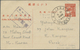 Delcampe - GA Malaiische Staaten - Perak: General Issues, 1943/45, Used In Perak: Stationery Card 4 C. (10) With P - Perak
