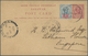 GA Malaiische Staaten - Sarawak: 1903, 3 C Carmine Postal Stationery Card, Uprated With 1 C Blue/rose, - Autres & Non Classés