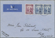 Br Malaiische Staaten - Sarawak: 1937 DEBAK: Airmail Cover To England Franked By 1934 1c. And 12c. Pair - Other & Unclassified