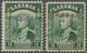 O Malaiische Staaten - Sarawak: Japanese Occupation, 1942, 2 C. Green With Violet Resp. Black Overprin - Other & Unclassified